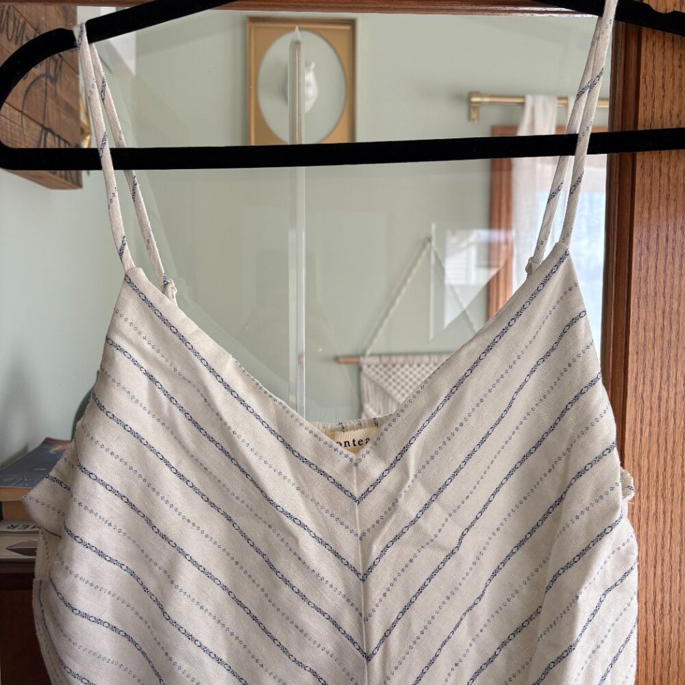 Linen-Type Maxi Dress (Size XL_\)